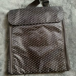Thirty-One Jewelry Keeper Hanging Organizer - Charcoal Swiss Dot